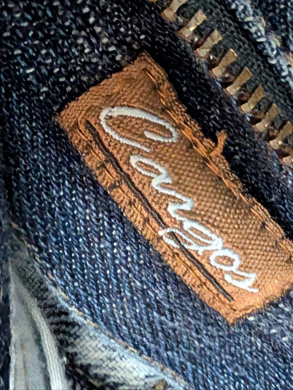 The Cairo Line "Cargos" Relaxed Jeans, Light Blue Stripe - Picture 12 of 14